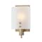 Westinghouse Fixture Wall 60W Enzo James, Brushed Brass Frosted Curved Glassass 6128300 - alternate 2